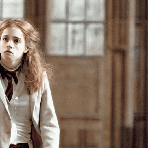 AI generated: in school,Hermione Granger,full body,topless