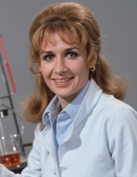 Anneke Wills. Played Polly Wright with the 2nd Doctor Who