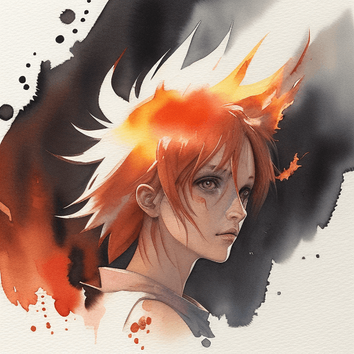 AI generated: hyper realistic watercolor of fire starter