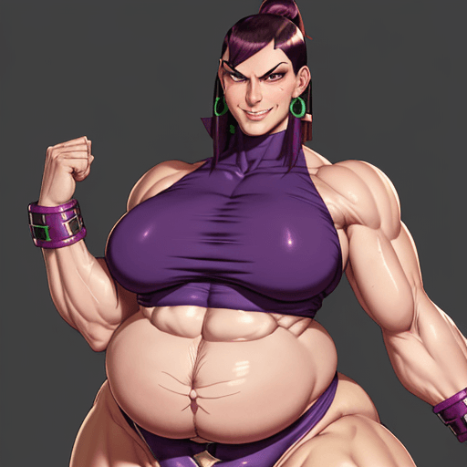 AI generated: juri
muscular,huge thighs,massive thighs,details face,Unemotional face,face of determination,Fat mas...