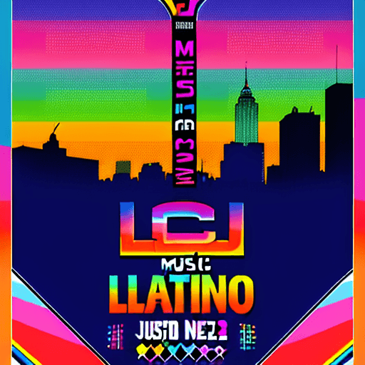 AI generated: Latino 2023 NJ, music festival poster, graphic design, colorful, highly detailed text, 8k, high reso...