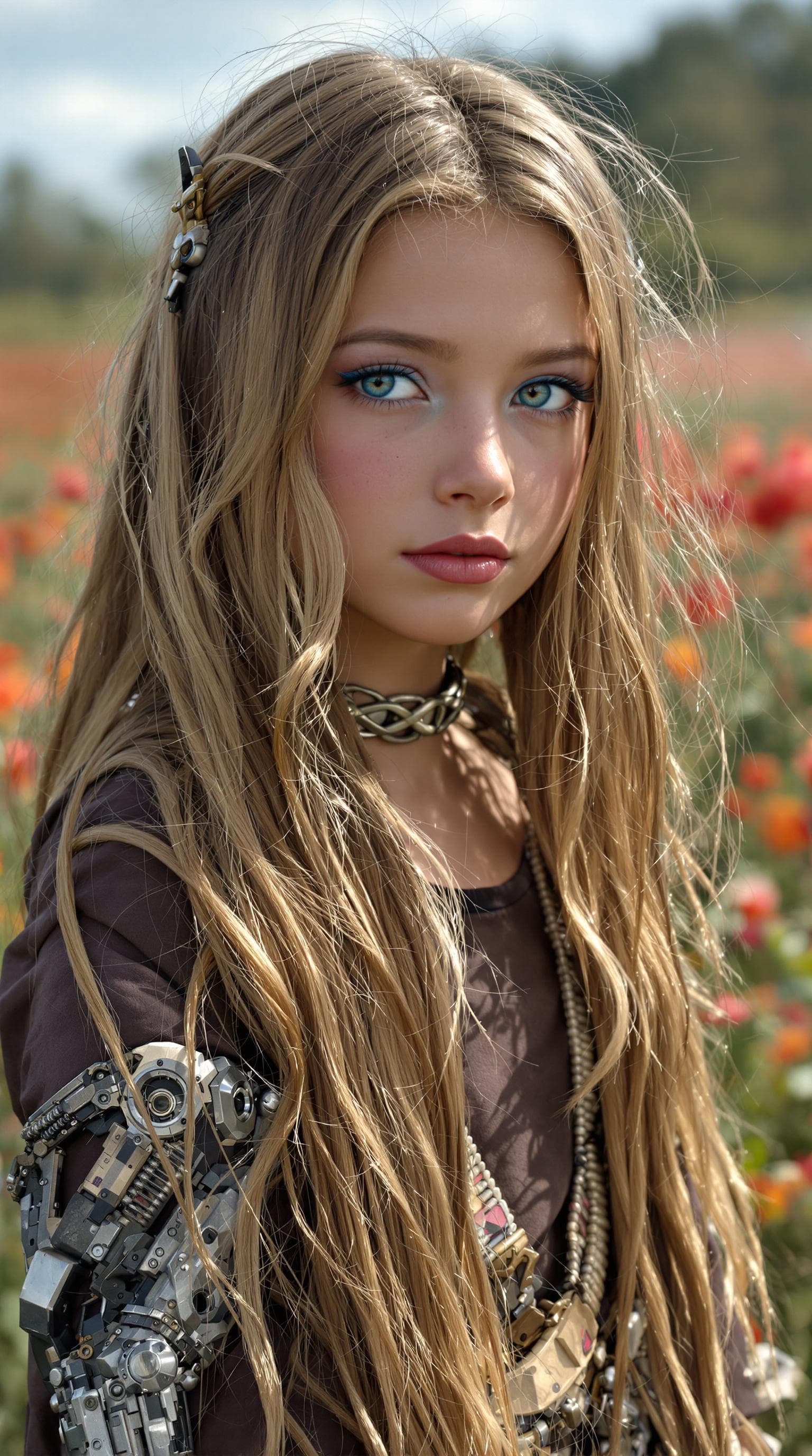 AI generated: a professional photo of a exceptionally beautiful girl in the world, (age 10), (ten year old) of the...