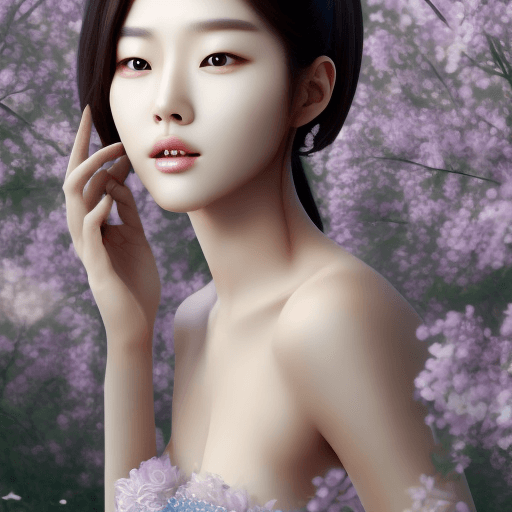 AI generated: Beautiful Korean woman, in the style of Asian beauty standards, Kdrama --ar 1:2 --stylize 750 --v 6