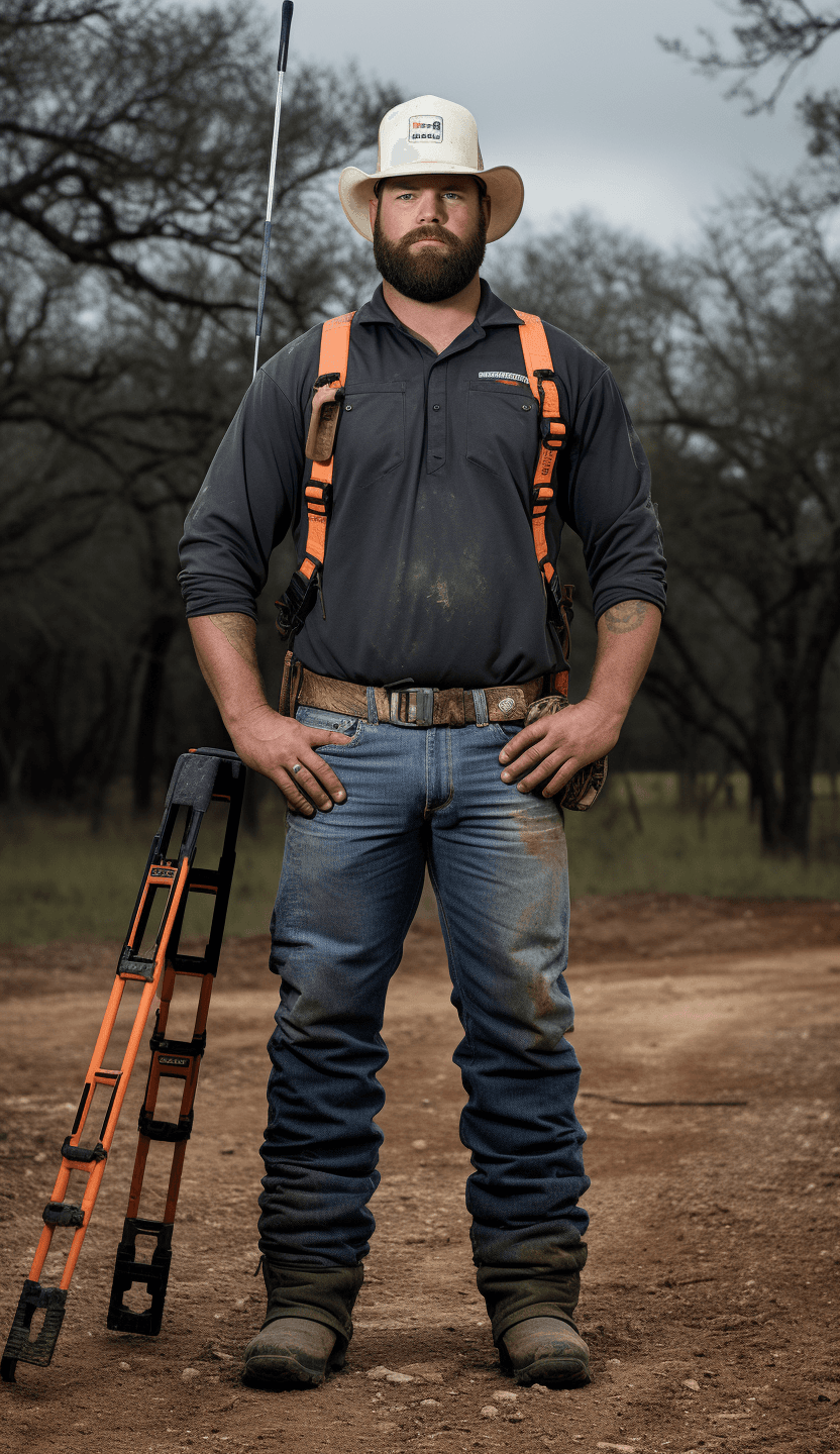 AI generated: john adams is one of the best land surveyors in northern texas, in the style of handsome, trashcore,...