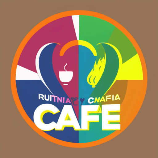 AI generated: logo cafe text colorful RUMBATA