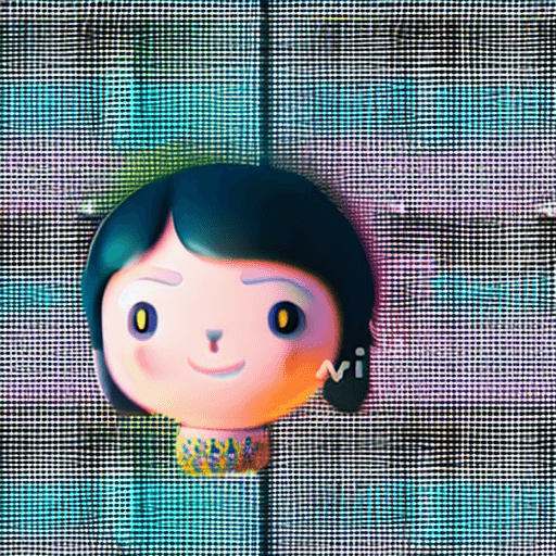AI generated: Flat illustration, Cute girl, chinese idol, close up, 3D, Tiny cute, depth of field, Bokeh, Hyper de...