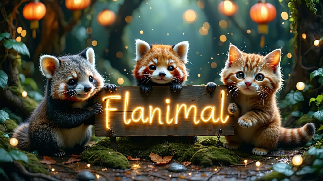 AI generated: "A stunning 16K UHD hyper-realistic image featuring the four cutest animals in the world— a Quokka, ...