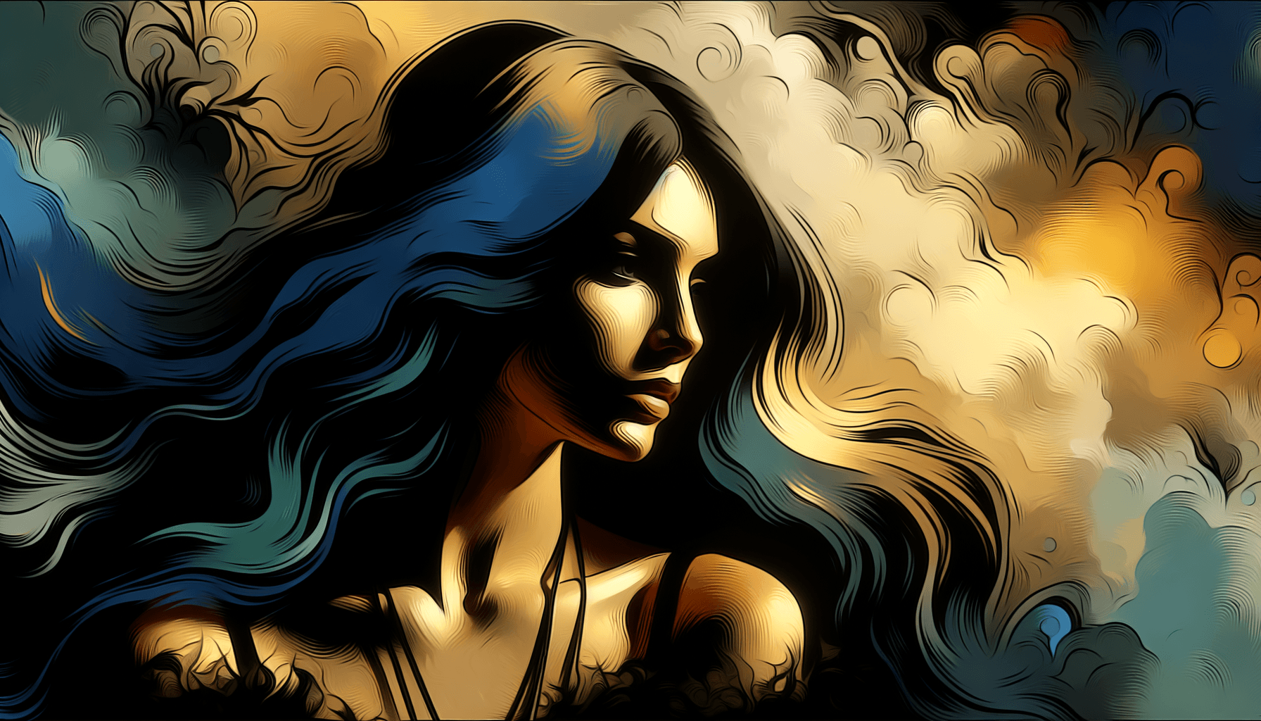 AI generated: palette knife