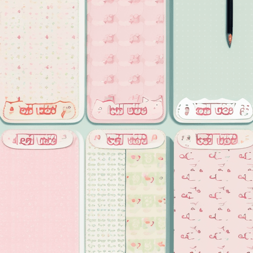 AI generated: Cute cat seamless patterns for notebook cover