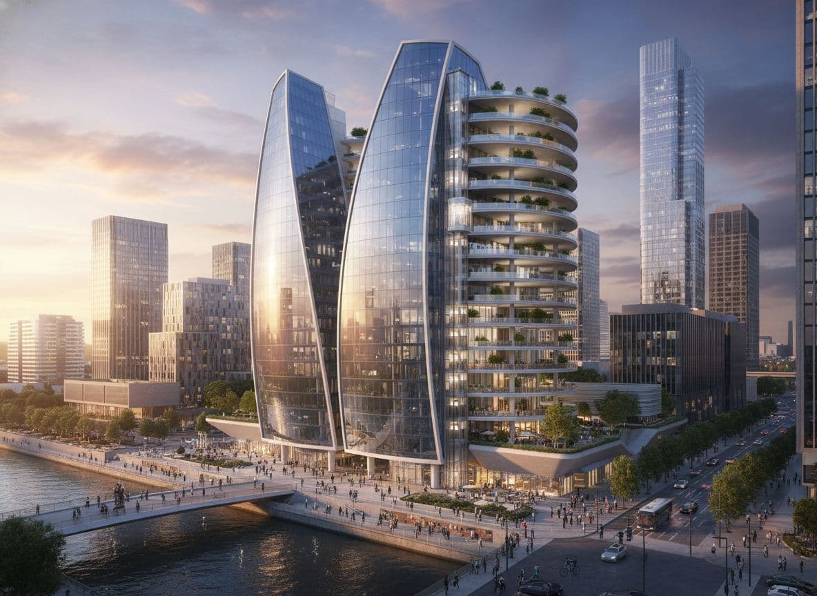 AI generated: can you take the building from the image and set it in a realistic setting? make it come to life pls