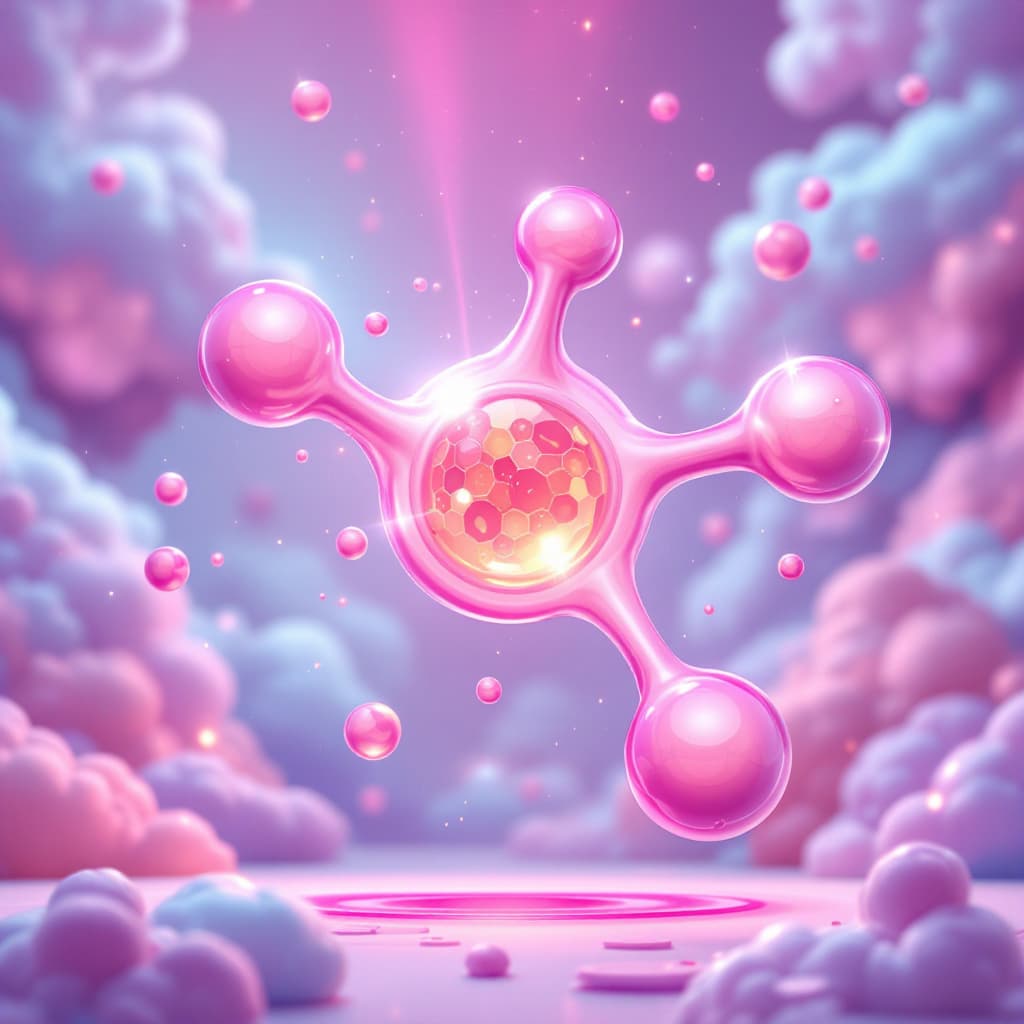AI generated: Recrea una molécula de glucosa de forma divertida anime
