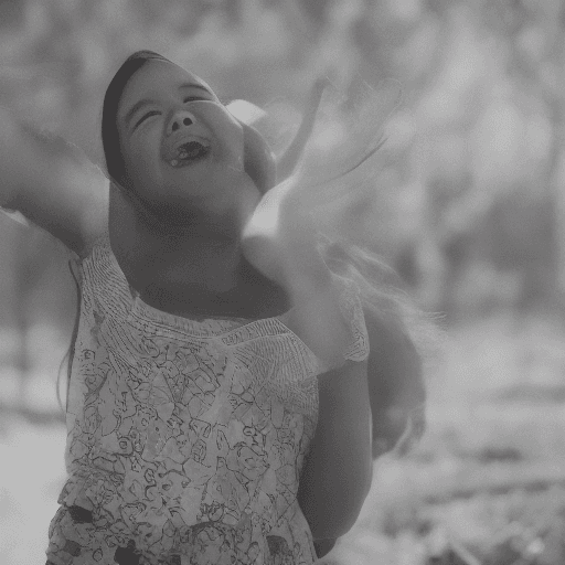 AI generated: A young girl, elated, chest shot, direct sunlight, photorealistic, the low-purity tone