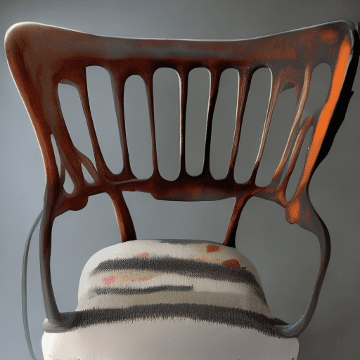 AI generated: Crazy eyes chair