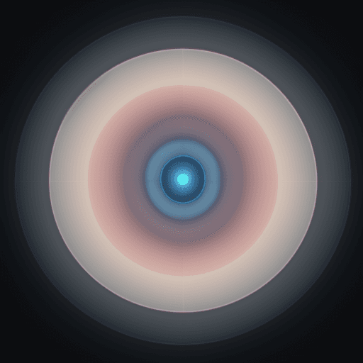 AI generated: clean, human body inside a torus field, peaceful, quiet, simple, smooth lines


