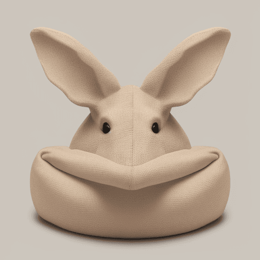 AI generated: conejo color beige
