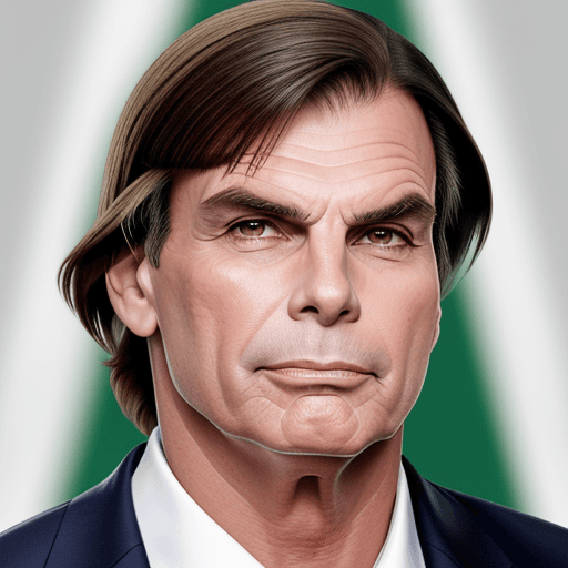 AI generated:  Jair Bolsonaro presidente homem de bem elegante honesto simpático 