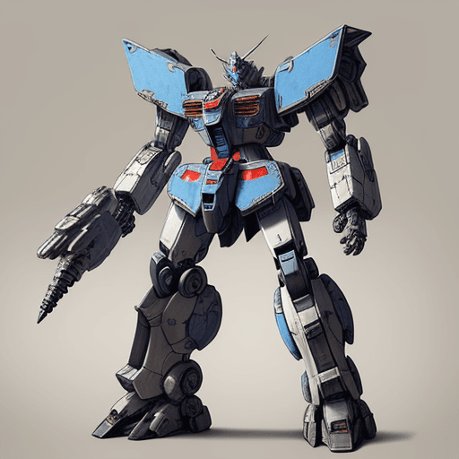 AI generated: very technical and detailed blueprint of a Bipedal mech, Center Frame, intricate details, ultra-deta...