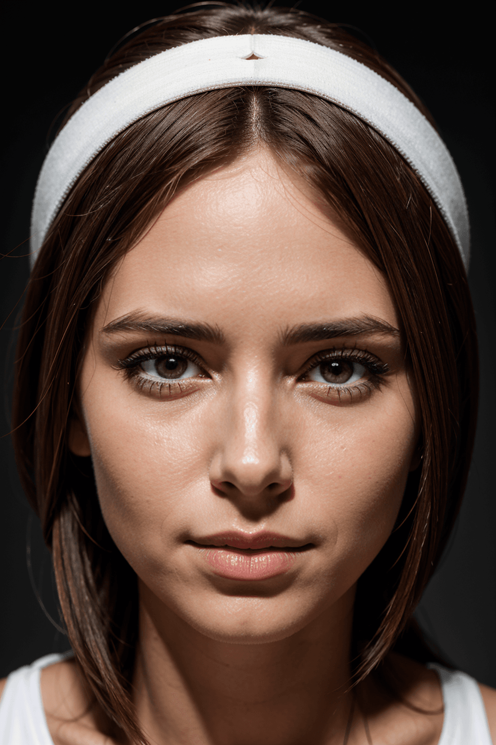 AI generated: sharpfocus on the face of the woman