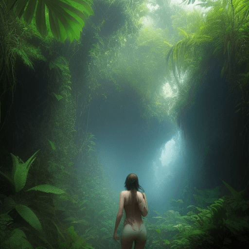 AI generated: freedom to breathe always, in the jungle, Telluric osmotic aquatic 