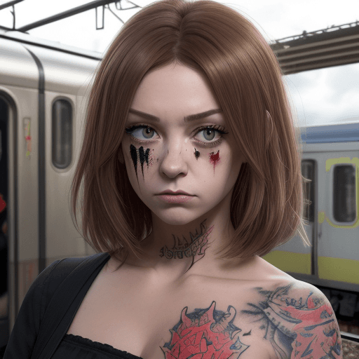AI generated: Hyper realistic eye level ce fut un accident tragique, le train était comme coupé en deux par un hac...
