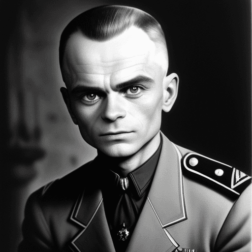 AI generated: Witold Pilecki es un hombre de mediana edad, con el rostro marcado por la valentía y la determinació...