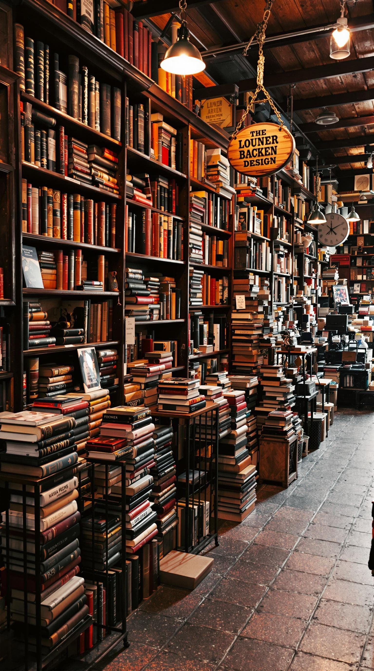 AI generated: Vintage Bookstore
