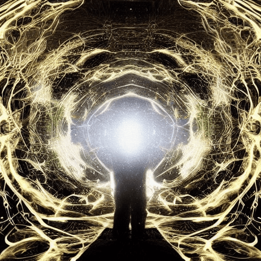 AI generated: The Oracle of the Vast Eternal Void of Ethereal Sacred Shining Darkness, A Divine Humanoid Being of ...