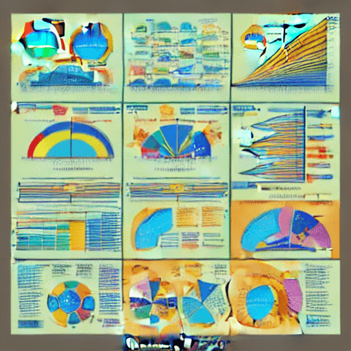 AI generated: data visualization, infographic, chart, abstract, illustration, data, extremely detailed, deep color...