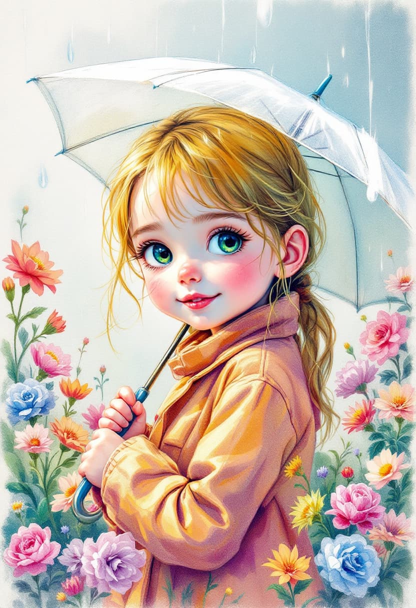 AI generated: Sketch, Beautiful Colored Pencil Line Art, Beautiful Curves, Brush Technique, Artistic, Beautiful, 5...