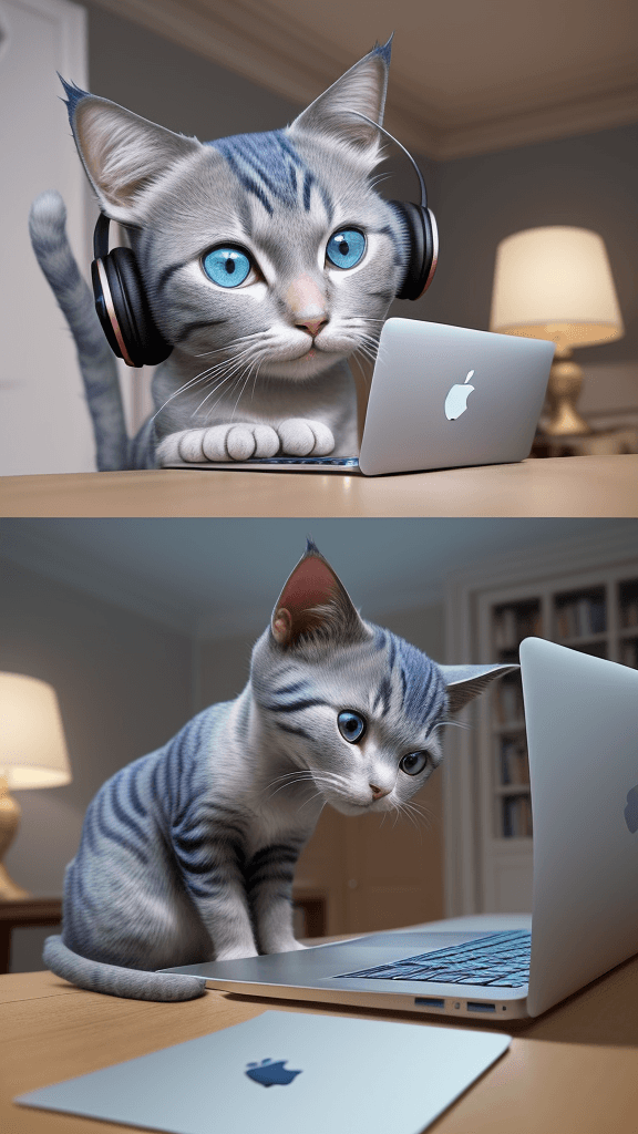 AI generated: Create a vivid and engaging descriptive narrative based on the following scene: "In a cozy room ador...