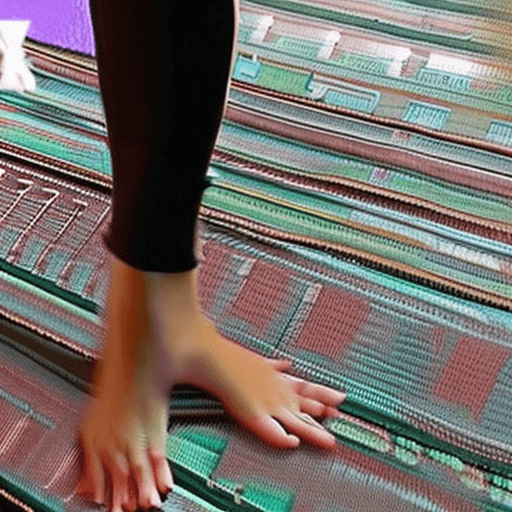 AI generated: [[[narrow close-up of a lustful and naughty  russian 40yo woman gets cum on her feet from a fit man ...