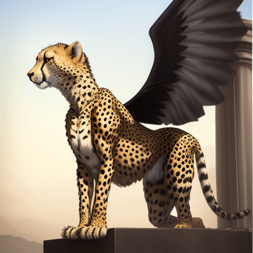 AI generated: cheetah with wings
