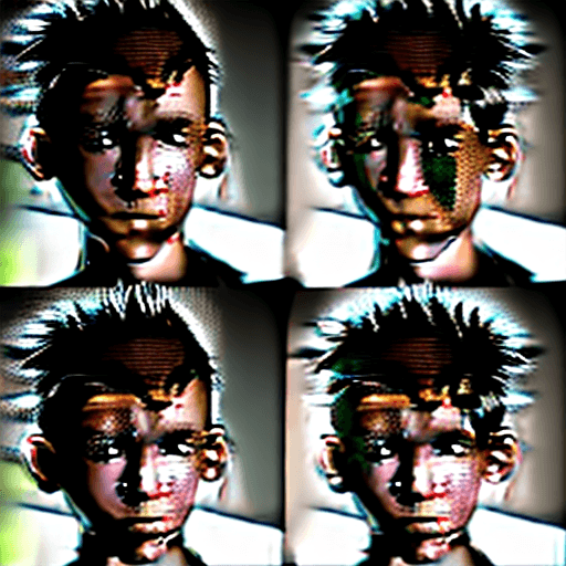 AI generated: [Cute male, teens, , short wild hair in black], action pose, (RAW, Intricate high detail, dramatic, ...