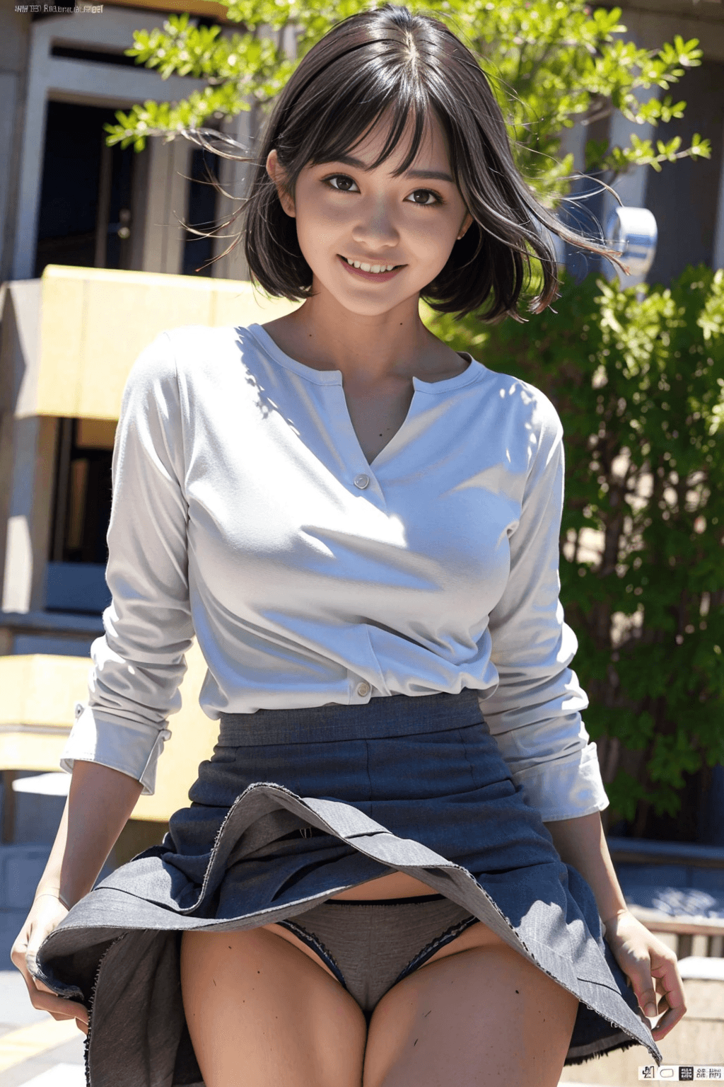 AI generated: masterpiece, best quality, ultra high res, (photo realistic:1.4), japanses, (1girl:1.2), smile, clos...