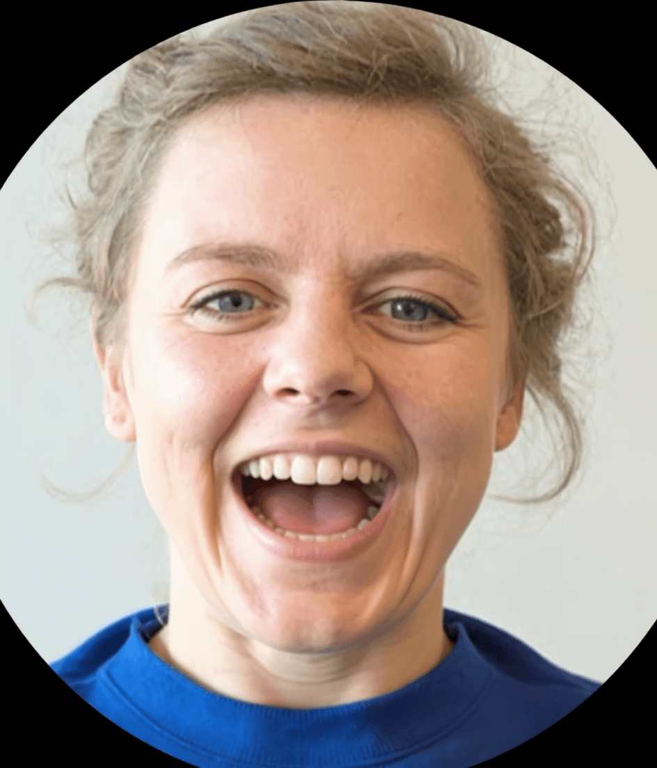 AI generated: She sings with her eyes open