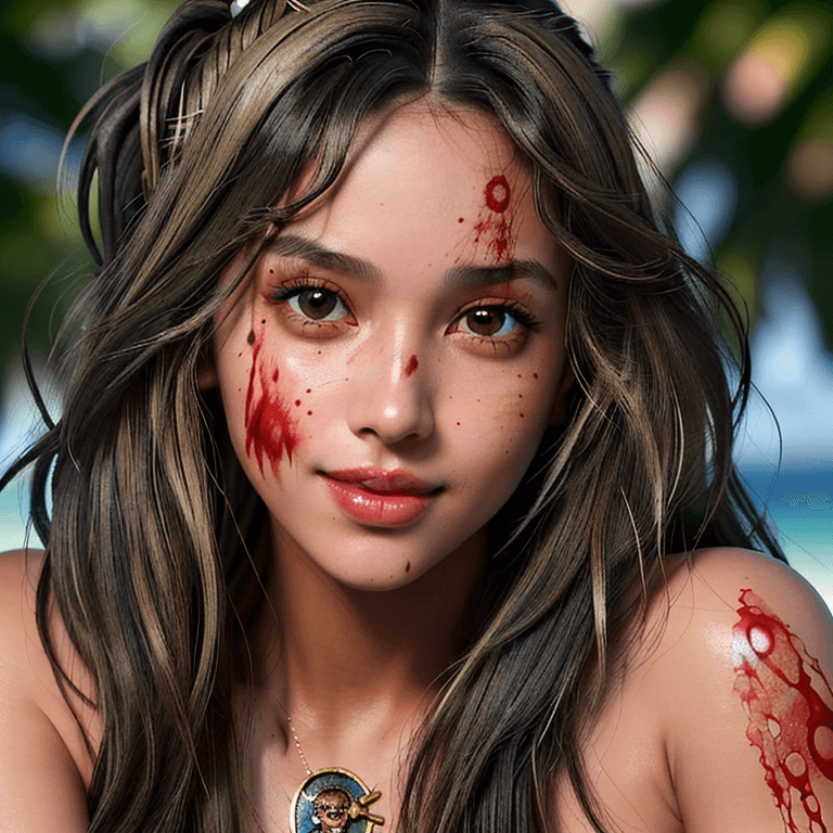 AI generated: full body portrait of the most beautiful gorgeous stunning  powerful female pirate female, beautiful...