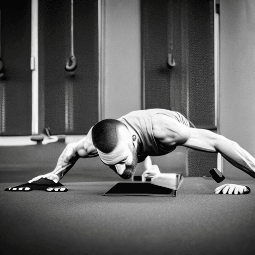 AI generated: Create an image of Plutus doing pushups. He’s following his Freeletics app from his phone.