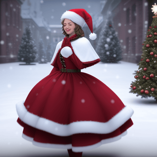 AI generated: Christmas stylized film beautiful movie 4k snow elegant