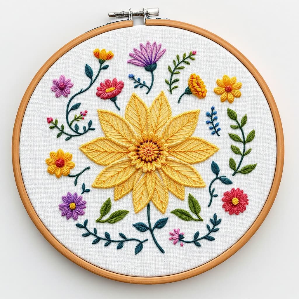 AI generated: create an embroidery pattern