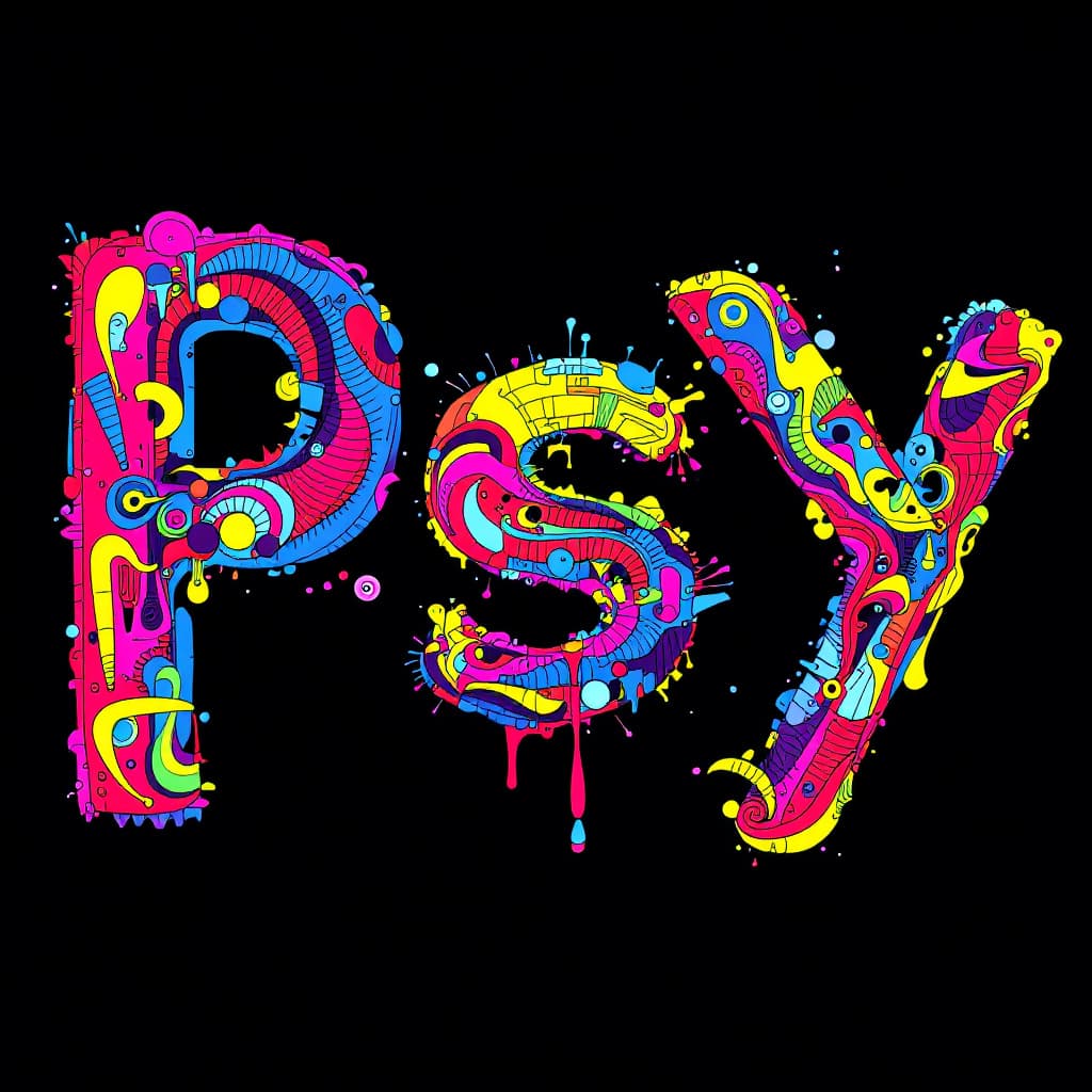 AI generated: the letter psy decorated in a complex deconstructivist style withbright colors. --v 5.1 --ar 1:1 --s...