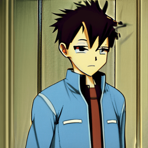 AI generated: anime boy