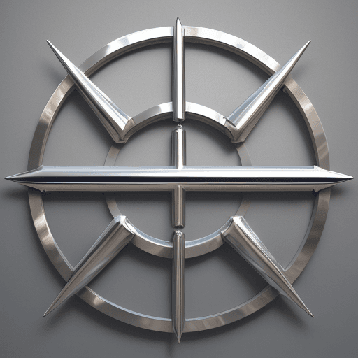 AI generated: High resolution photograph of a logo for the Caravaca Egea family, which is futuristic, with a circu...