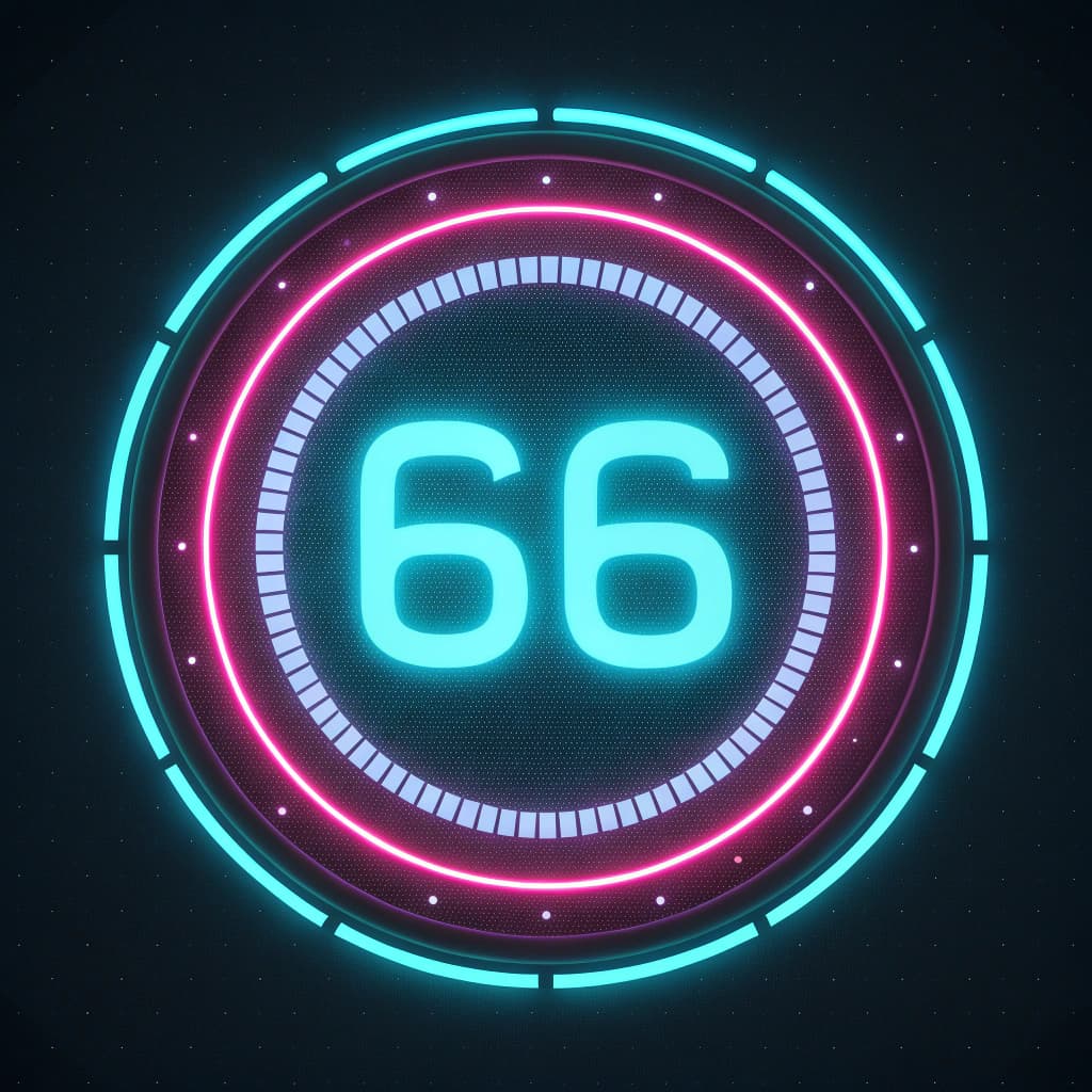 AI generated: A futuristic digital interface featuring a glowing circular HUD (Heads-Up Display) design. The main ...
