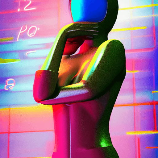 AI generated: futuristic woman from elmopix, fencer, in the style of neon realism, dark cyan, nikita veprikov, sli...