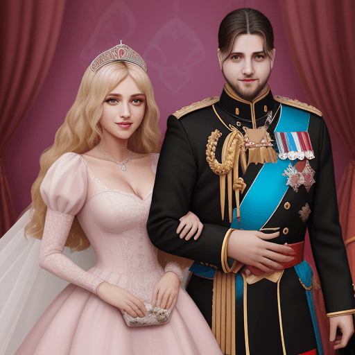 AI generated: vytvor obal na animovanú knihu s princom a princeznou
