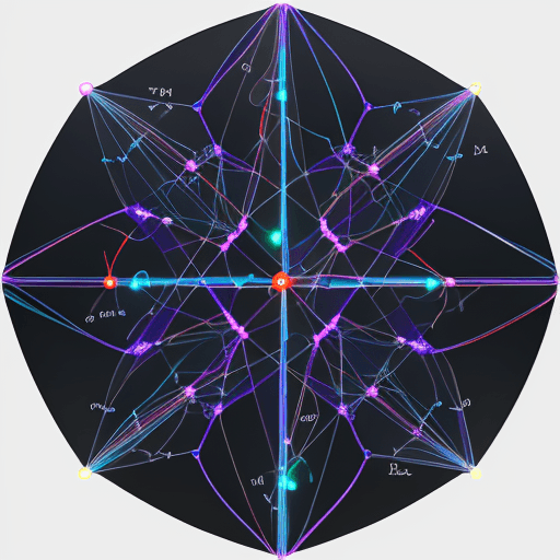 AI generated: : A 3D illustration of a neural network, with transparent nodes and glowing connections, showcasing ...
