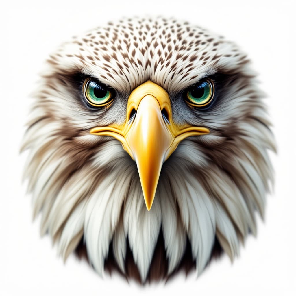 AI generated: Face of eagle 