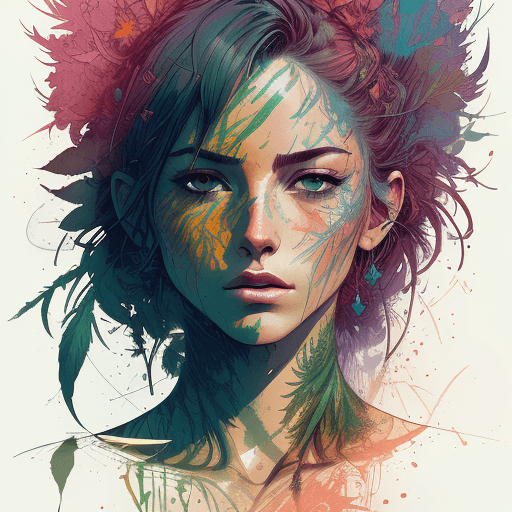 AI generated: strong warrior weed canabis centered| key visual| intricate| highly detailed| breathtaking beauty| p...