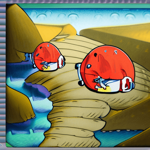 AI generated: ponyo sur la falaise style little boy