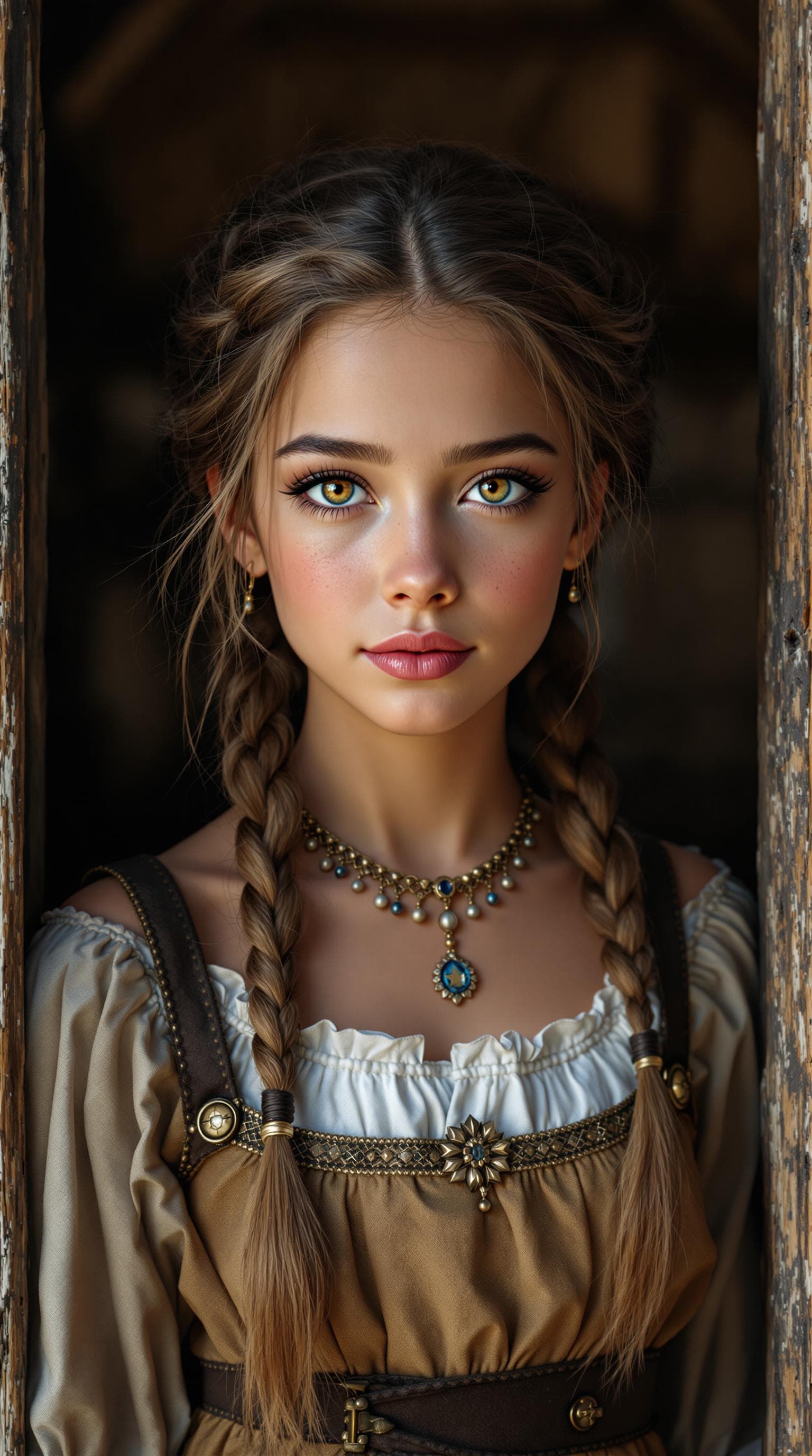 AI generated: A stunning professional photograph of the most beautiful girl in the world, a fifth-grader, depicted...
